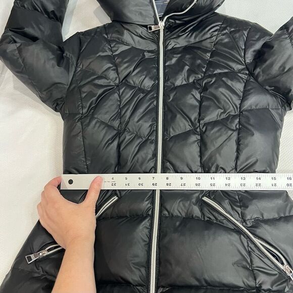 Karl Lagerfeld Paris Women's Lightweight‎ Packable Black Puffer Down Jacket Sz S - Picture 8 of 10
